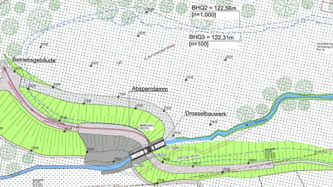 Aggerverband Gewässer - Projekte HRB Talstraße Lageplan