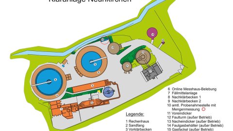 Aggerverband - Übersichtskarte Kläranlage Neunkirchen