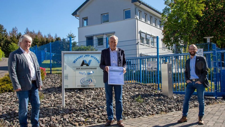 Aggerverband erhält DVGW-Auszeichnung für technisches Sicherheitsmanagement TSM im Bereich Trinkwasser